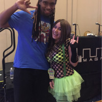 Me alongside Brennan Williams, ex-NFL player, pro-wrestler, and otaku dad extraordinaire!